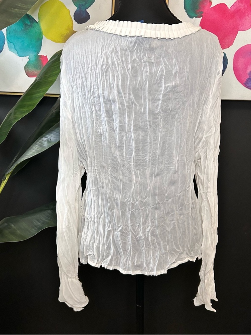 Rag Cottagecore Ruffled Button Blouse XL - Picture 4 of 5